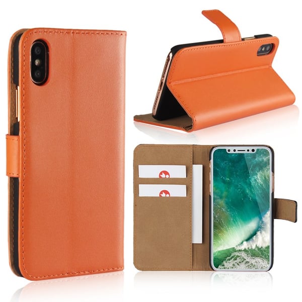 SKALO iPhone XS Max Plånboksfodral Äkta Skinn