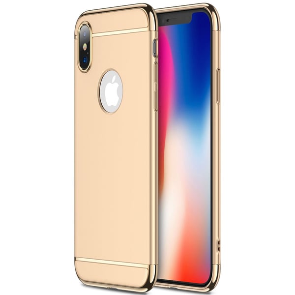 Design skal 3 i 1 guldkant till iPhone XS