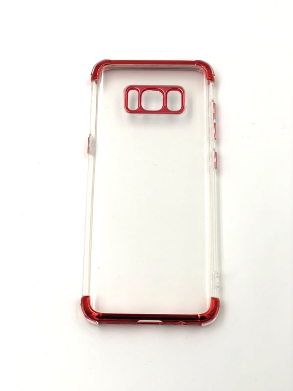 Extra tåligt design silikonskal | färgade kanter Samsung S8