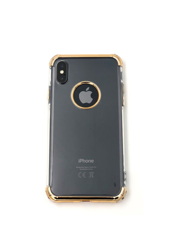 Extra tåligt design silikonskal | färgade kanter iPhone X/XS
