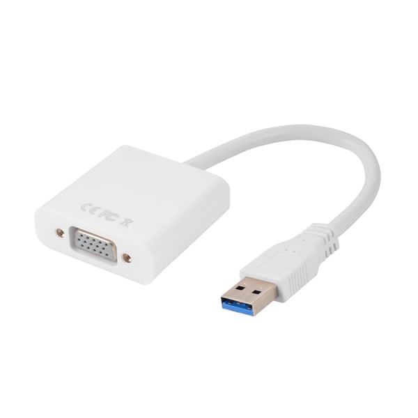 USB 3.0 till VGA Adapter - Vit