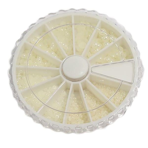Rhinestone White 4 størrelser