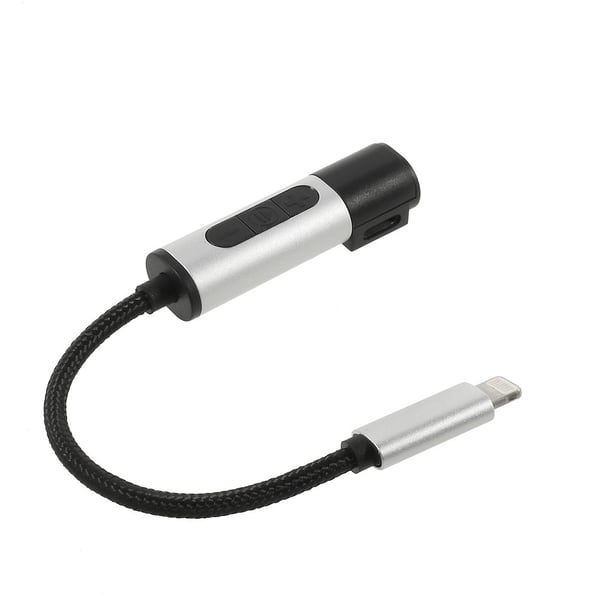 iPhone 7 3.5mm Adapter 2 i 1 Lading og øretelefoner IOS 11.0.2 - Sort