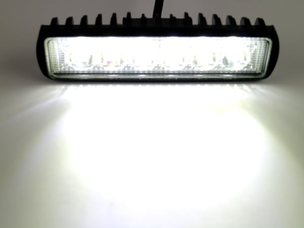 LED x 2, 18 W työvalo/peruutusvalo, 12-24 V mini LED -ramppi, Flood