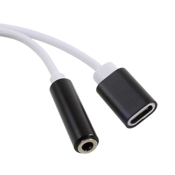 USB typ C 3,5mm Aux Audio Laddning USB hona Port Splitter