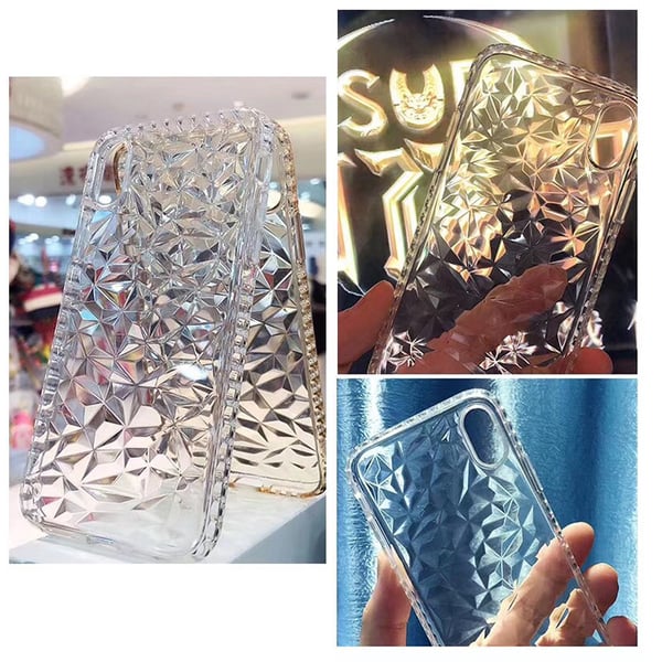 Extra tåligt 3D Diamant TPU iPhone 6/6S