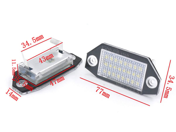 Ford Mondeo mk3 2000 - 2007  4/5-dörrar Led skyltbelysning
