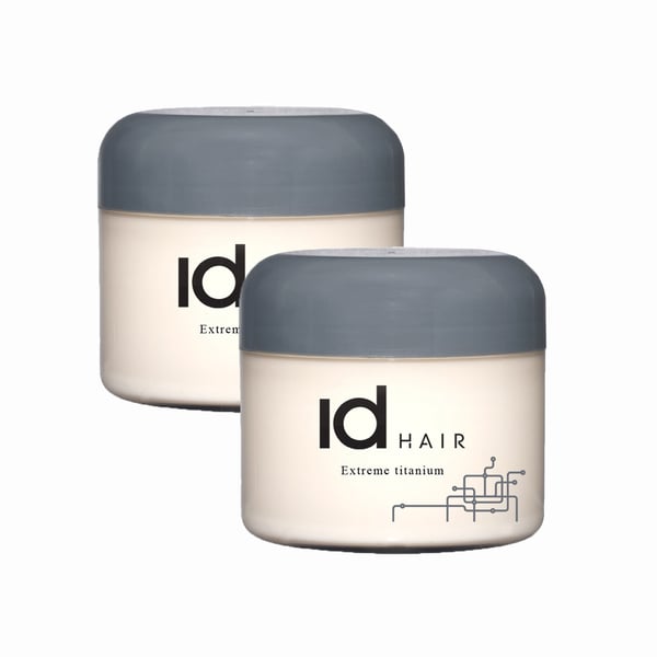 2-pakkaus ID Hair Extreme Titanium Wax 100ml