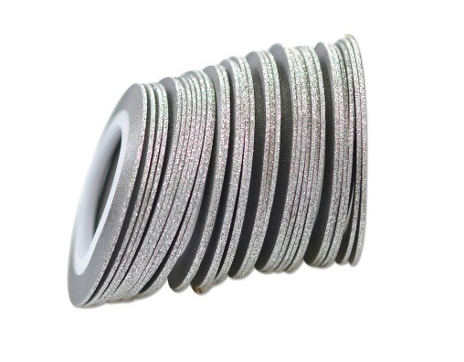 Glitterstribetape, neglebånd