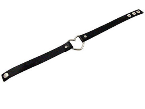 Choker - SVART - Hjärta - Goth  Rock  Punk Rollspel Vegan