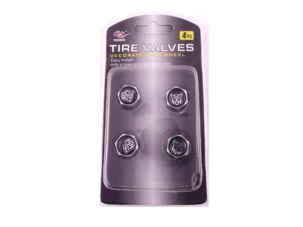 Ventilhattar Transformers Autobot 4st fint set i krom