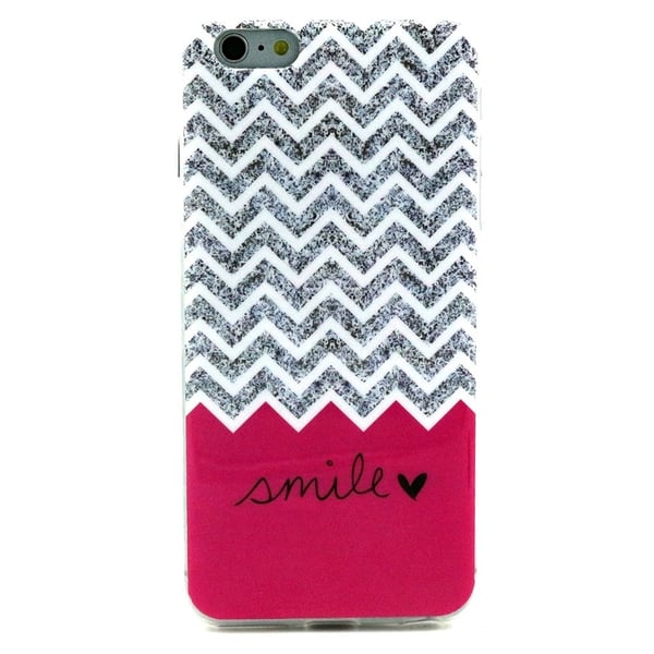 iPhone 6/6S 4,7" TPU - deksel Chevron og Smile