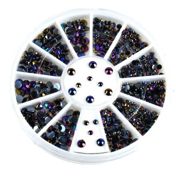 Rhinestone Black 4 størrelser
