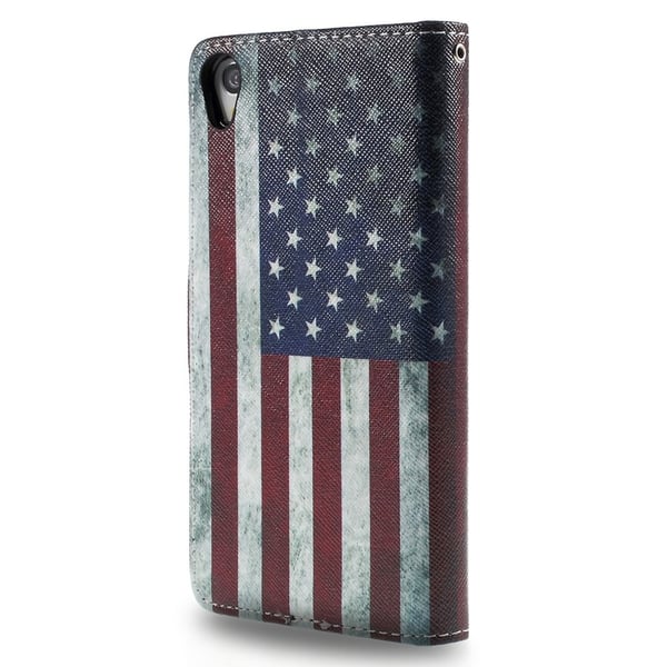 Sony Xperia Z3 US flagga Lompakkokotelo