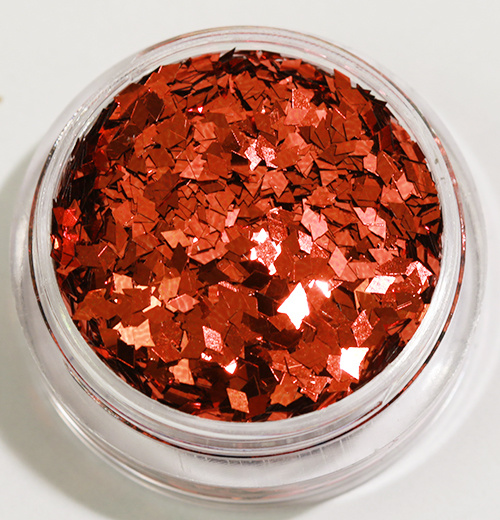 Nail Glitter - Rombi/Timantit - Punainen - 8ml - Glitter