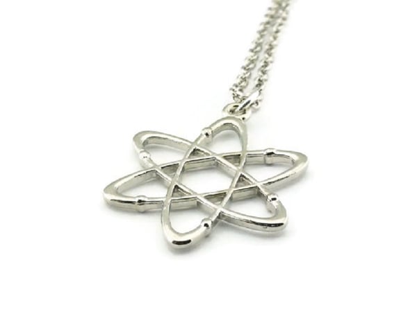 Halsband ATOM Molekyl Kemi Biokemi Rostfri Kedja