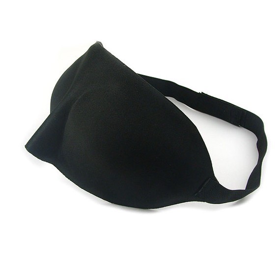 Sovemaske 3D skum luksus behagelig svart