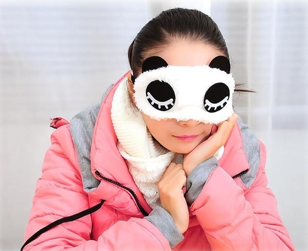 Blundende Panda, Fluffy sovemaske til rejser og afslapning