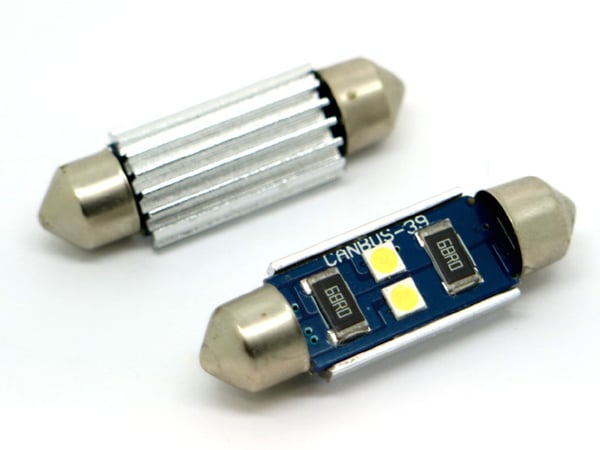 Canbus C5W 39 mm LED 3030SMD:llä, 6000K 2 kpl pakkaus