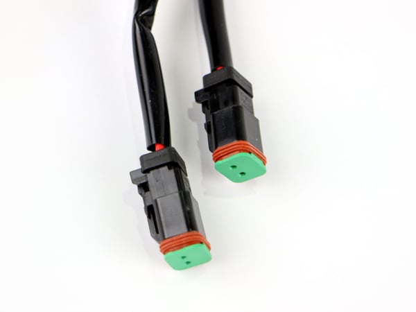 Kabelsats 80A reläkabel strömkabel arbetsljus ledramp 2x DT