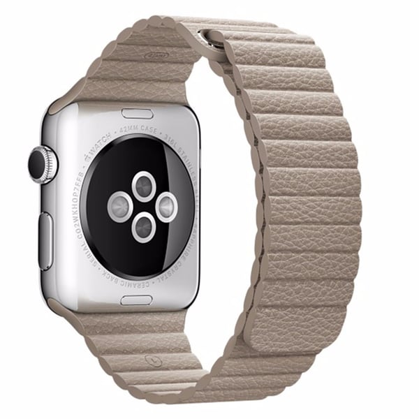 Til Apple Watch 38mm Loop magnetisk låsespænde PU læder armbånd