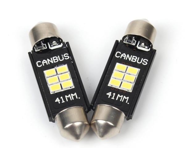 Canbus C5W 41mm 42mm LED 3020SMD 6000K 2 kpl festoon
