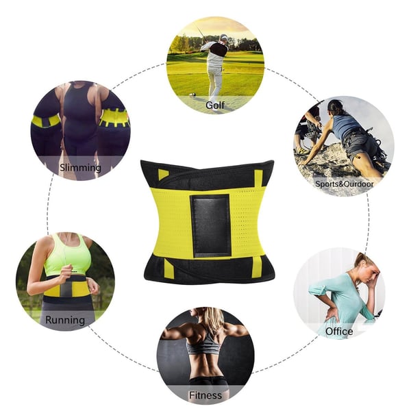 Waist Trainer - S - Keltainen