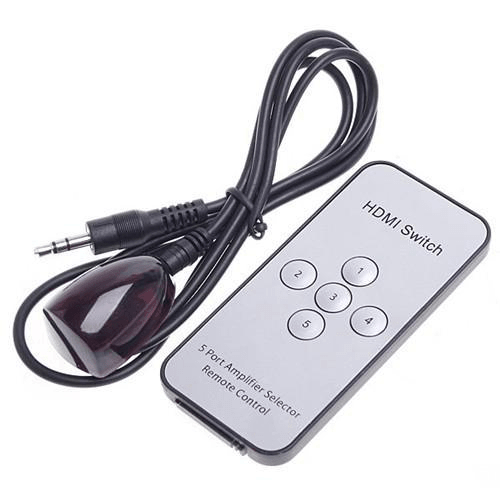 HDMI-Switch med 5 innganger, 1 utgang