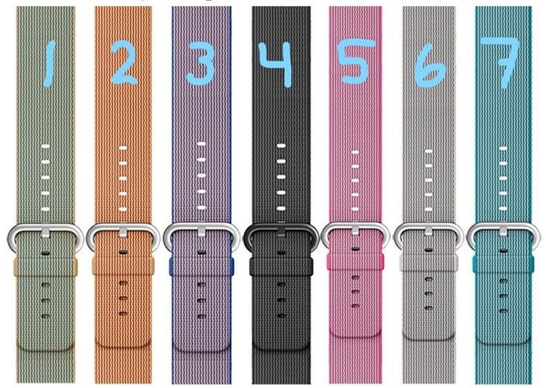 Til Apple Watch 42mm Vævet Nylon Urrem