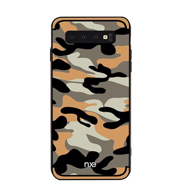 NXE Samsung Galaxy S10e TPU Deksel - Kamuflasje - Oransje