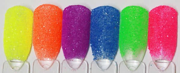 Negleglitter - Finkornet - Geléblått - 8ml - Glitter