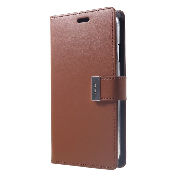 MERCURY GOOSPERY Rich Diary Pung Etui iPhone XS Max - Brun