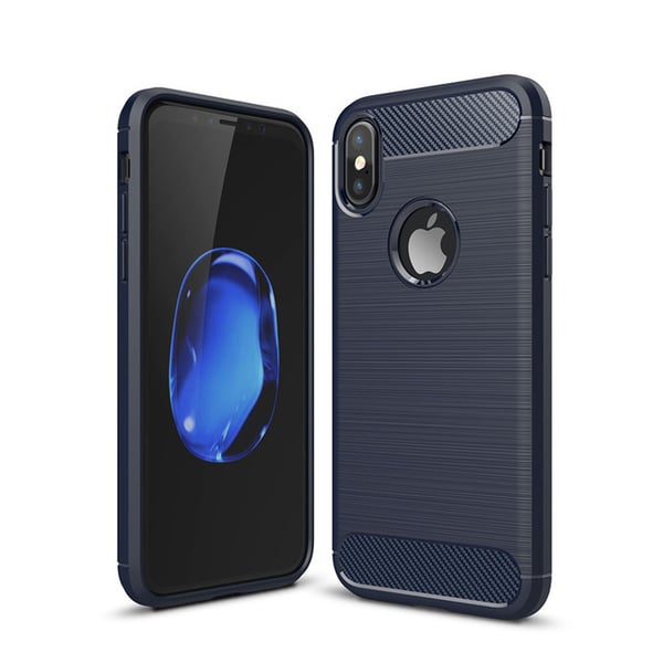 SKALO iPhone XS Max Armor Carbon Stødsikker TPU-cover