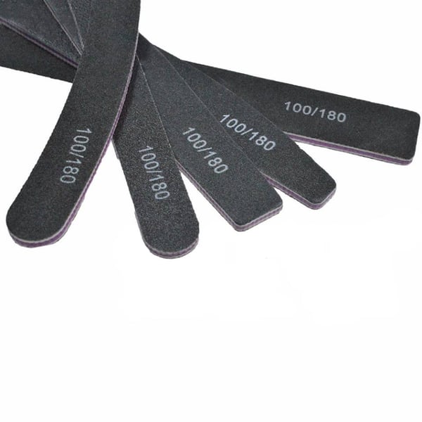 5 dobbeltsidige neglefiler - 100/180 + Bufferfil