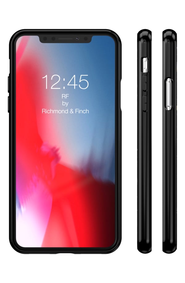 RF by Richmond & Finch deksel til iPhone XS Max - Svart Marmor