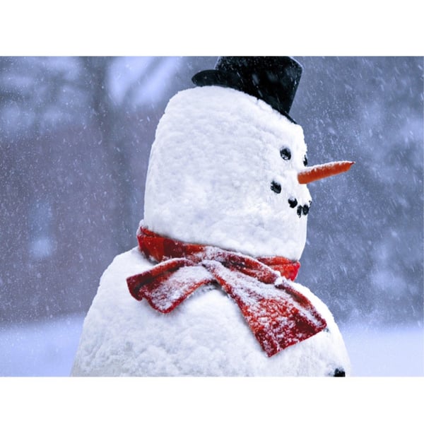 13 - i - 1 Snögubbe Snöman Dekoration