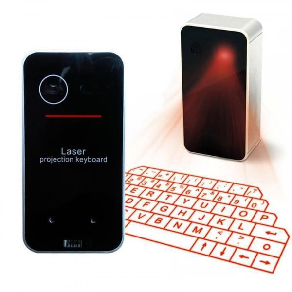 Trådløst Lasertastatur - Svart