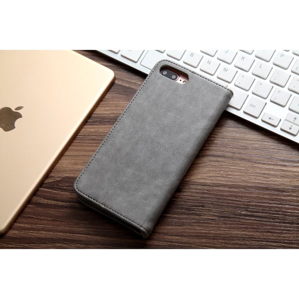CMAI2 Litchi Lommebok - cover til iPhone 7 Plus - Grå