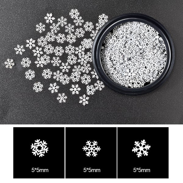 1. krukke julepynt snøflak spiker glitter