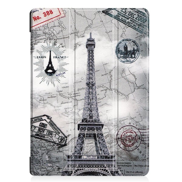 Mønster Tri-fold Stand Cover Lenovo Tab E10 - Eiffeltårnet