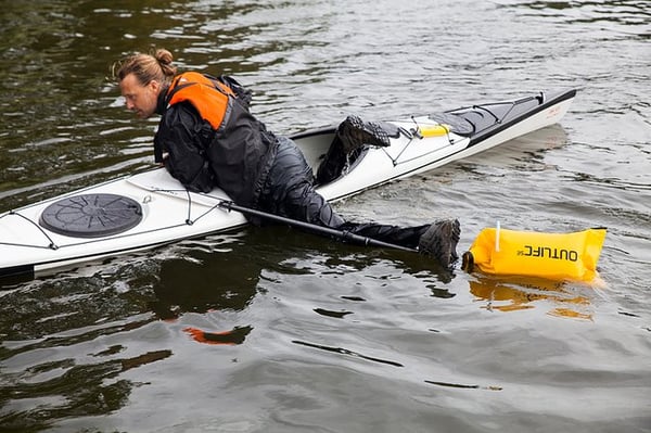 paddelflottör uppblåsbar, flottör kajak, OUTLIFE PADDELFLOTÖR O10500