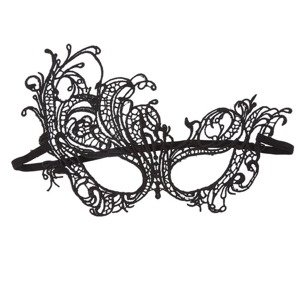 Maskeradmask i Spets - Svart
