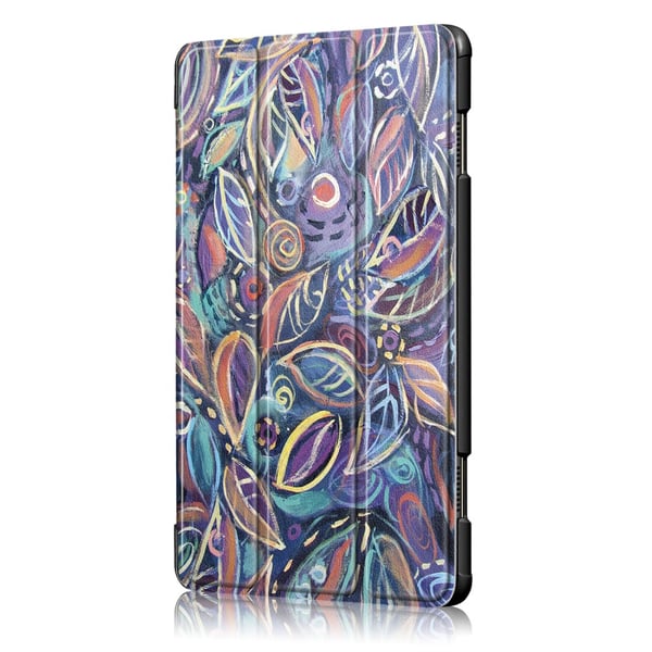 Trifoldet deksel til Lenovo Tab P10 - fargerike blader
