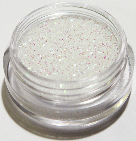 Negleglitter - Finkornet - Hvit regnbue - 8ml - Glitter