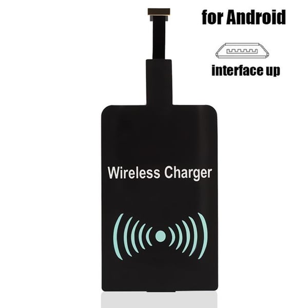 Qi-Sovitin - Langaton Laturin Vastaanotin Micro-USB - Musta