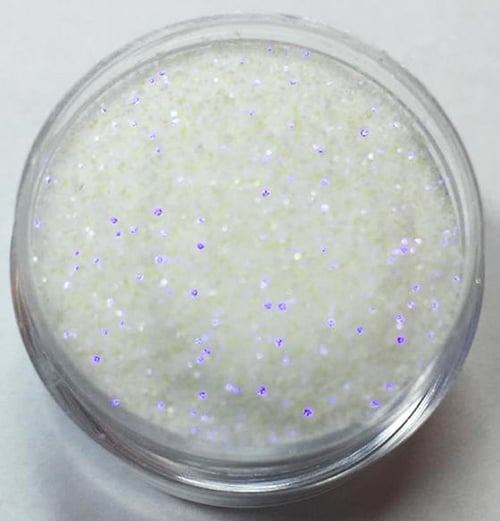Negleglitter - Finkornet - Hvit lilla - 8ml - Glitter