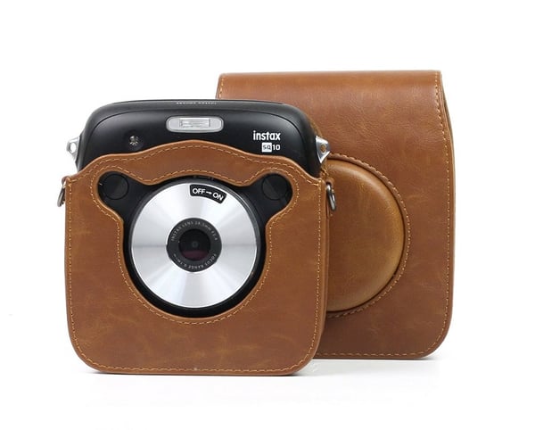 Kameraveske i PU-skinn for Fujifilm Instax SQ10 - Brun