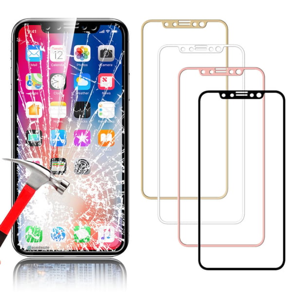SKALO iPhone X/XS Heltäckande Skärmskydd Härdat Glas