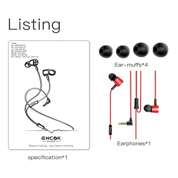 Baseus Encok H07 in-ear 3,5 mm