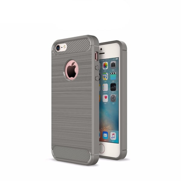 SKALO iPhone 5/5S/SE(1:a gen) Armor Carbon Stöttåligt TPU-skal